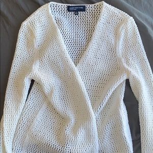 See thru sweater cardigan